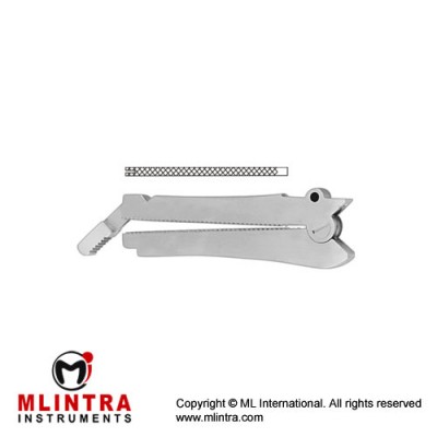 De Martel-Wolfson Intestinal Anastomosis Clamp Stainless Steel, Jaw Length 110 mm